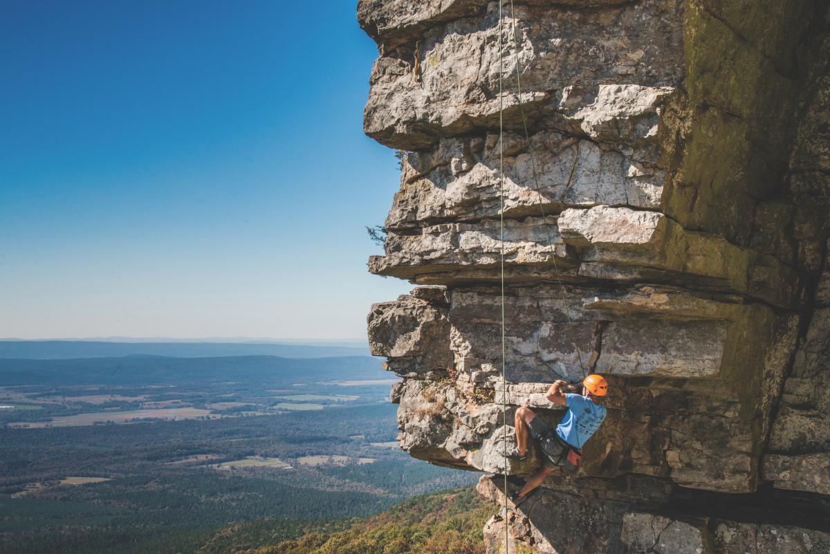 Southern Sandstone Rock Climbing in Arkansas